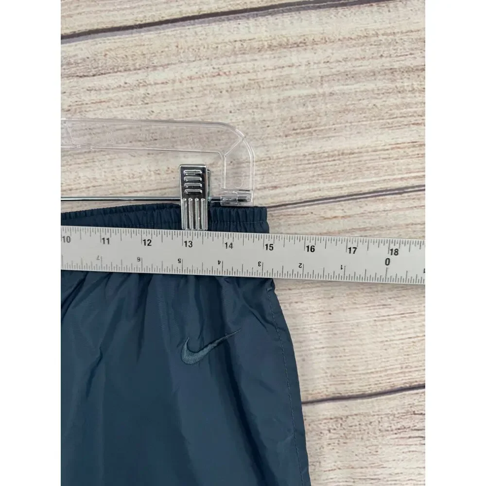 Vintage 90's Nike Rain‎ Pants Men's Size Medium Blue Nylon Elastic Waist